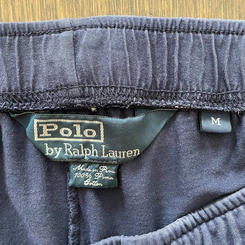 POLO JOGGERS TRAVEL PANTS Navy Blue Men’s Size Medium Track Pants
